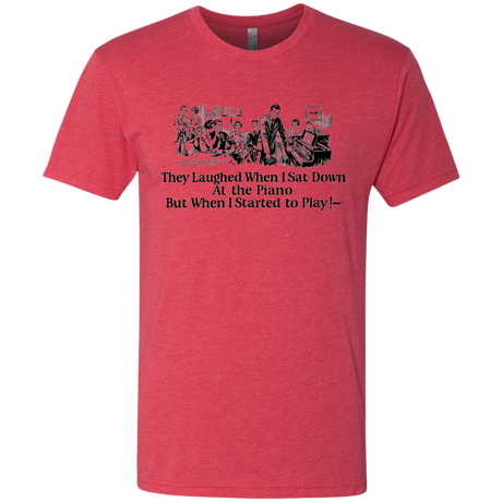 T-Shirts Vintage Red / Small Piano Men's Triblend T-Shirt