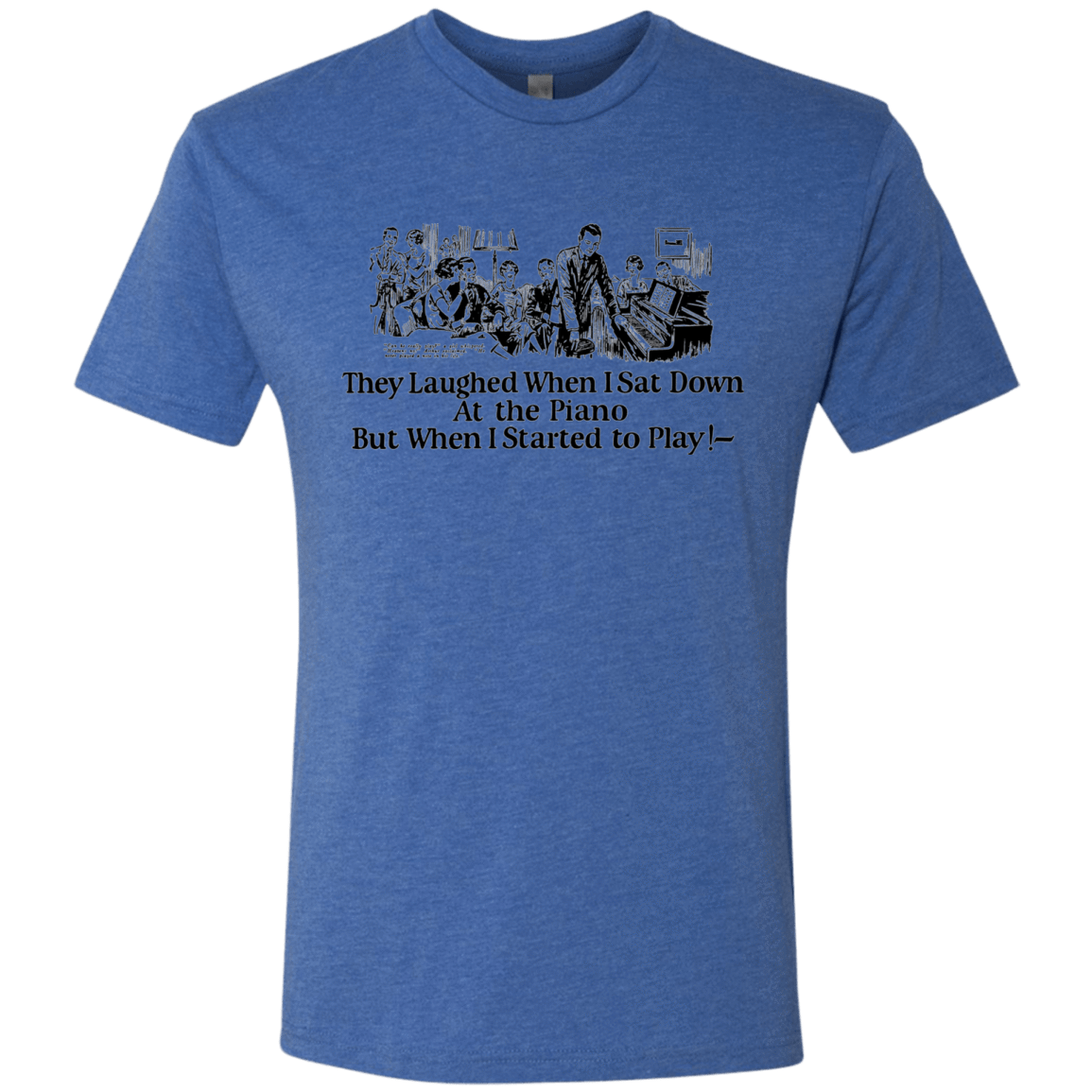 T-Shirts Vintage Royal / Small Piano Men's Triblend T-Shirt