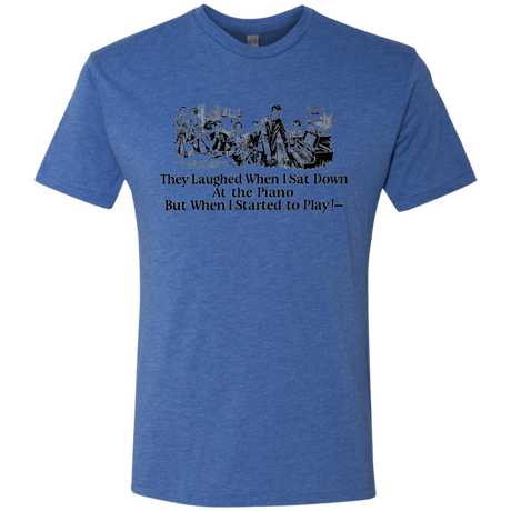 T-Shirts Vintage Royal / Small Piano Men's Triblend T-Shirt