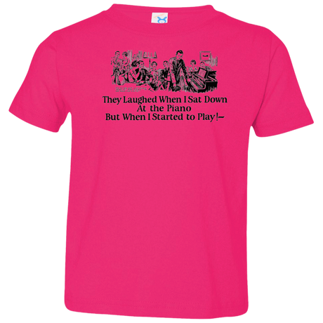 T-Shirts Hot Pink / 2T Piano Toddler Premium T-Shirt