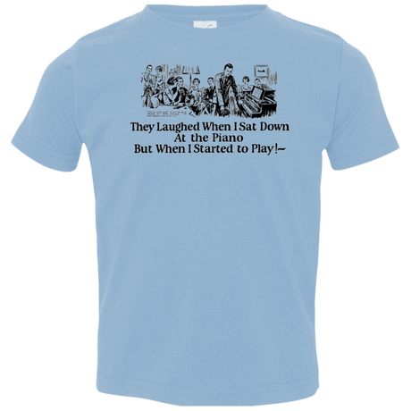 T-Shirts Light Blue / 2T Piano Toddler Premium T-Shirt