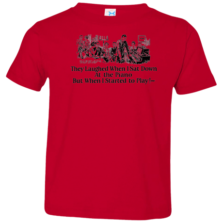 T-Shirts Red / 2T Piano Toddler Premium T-Shirt