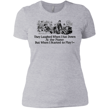 T-Shirts Heather Grey / X-Small Piano Women's Premium T-Shirt