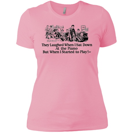T-Shirts Light Pink / X-Small Piano Women's Premium T-Shirt