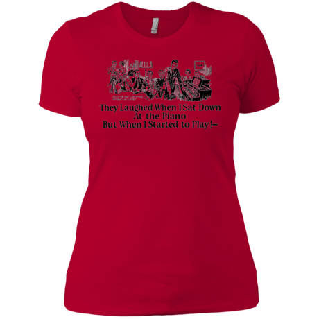 T-Shirts Red / X-Small Piano Women's Premium T-Shirt
