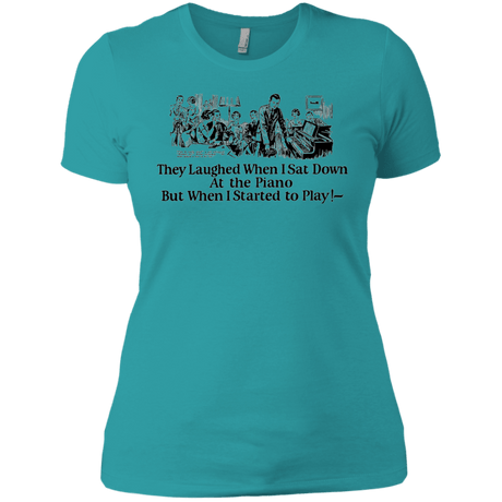 T-Shirts Tahiti Blue / X-Small Piano Women's Premium T-Shirt