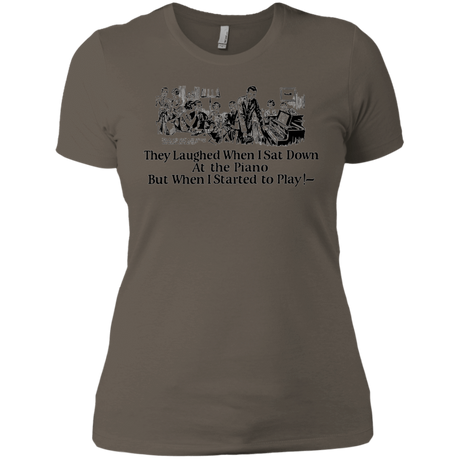 T-Shirts Warm Grey / X-Small Piano Women's Premium T-Shirt