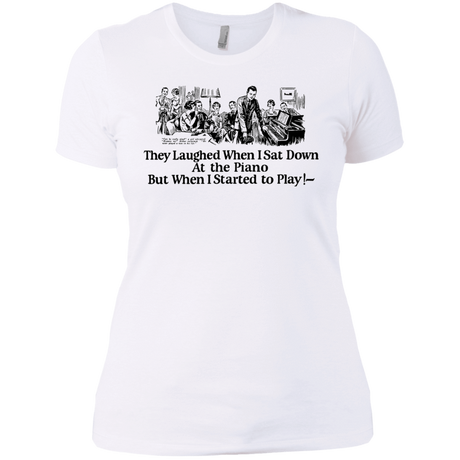 T-Shirts White / X-Small Piano Women's Premium T-Shirt
