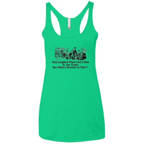 T-Shirts Envy / X-Small Piano Women's Triblend Racerback Tank