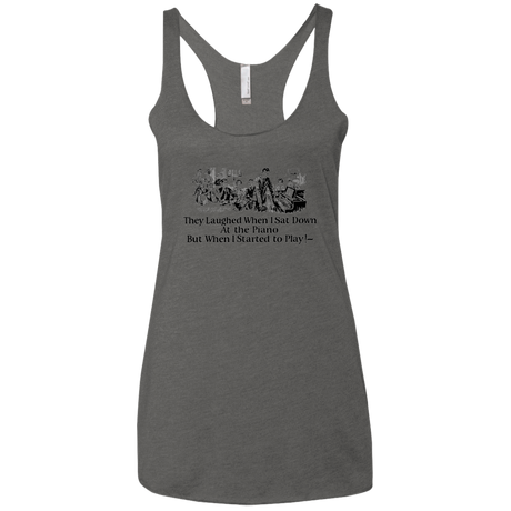 T-Shirts Premium Heather / X-Small Piano Women's Triblend Racerback Tank
