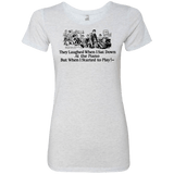 T-Shirts Heather White / Small Piano Women's Triblend T-Shirt