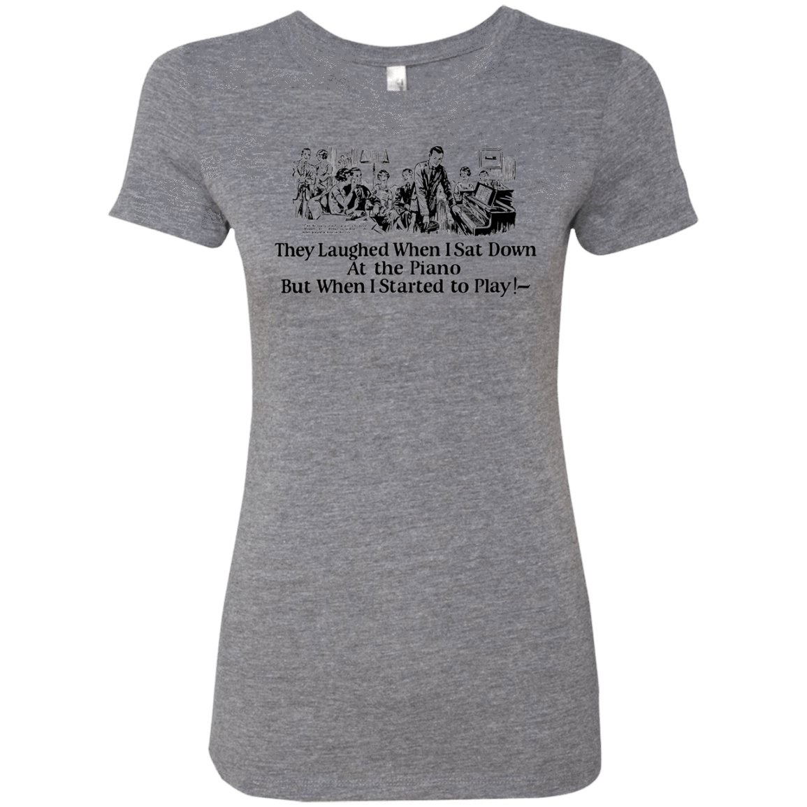 T-Shirts Premium Heather / Small Piano Women's Triblend T-Shirt