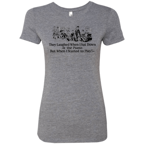 T-Shirts Premium Heather / Small Piano Women's Triblend T-Shirt