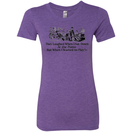 T-Shirts Purple Rush / Small Piano Women's Triblend T-Shirt