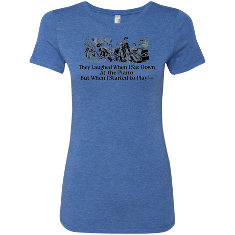 T-Shirts Vintage Royal / Small Piano Women's Triblend T-Shirt