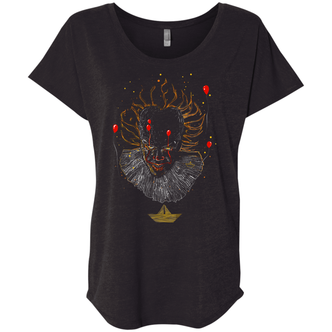 T-Shirts Vintage Black / X-Small Picture From The Floating World Triblend Dolman Sleeve