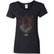 T-Shirts Black / S Picture From The Floating World Women's V-Neck T-Shirt