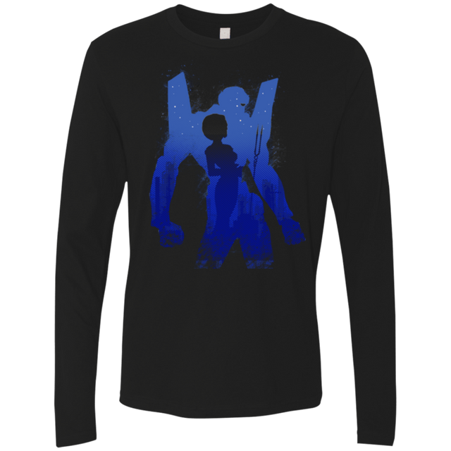 T-Shirts Black / Small Pilot 00 Men's Premium Long Sleeve