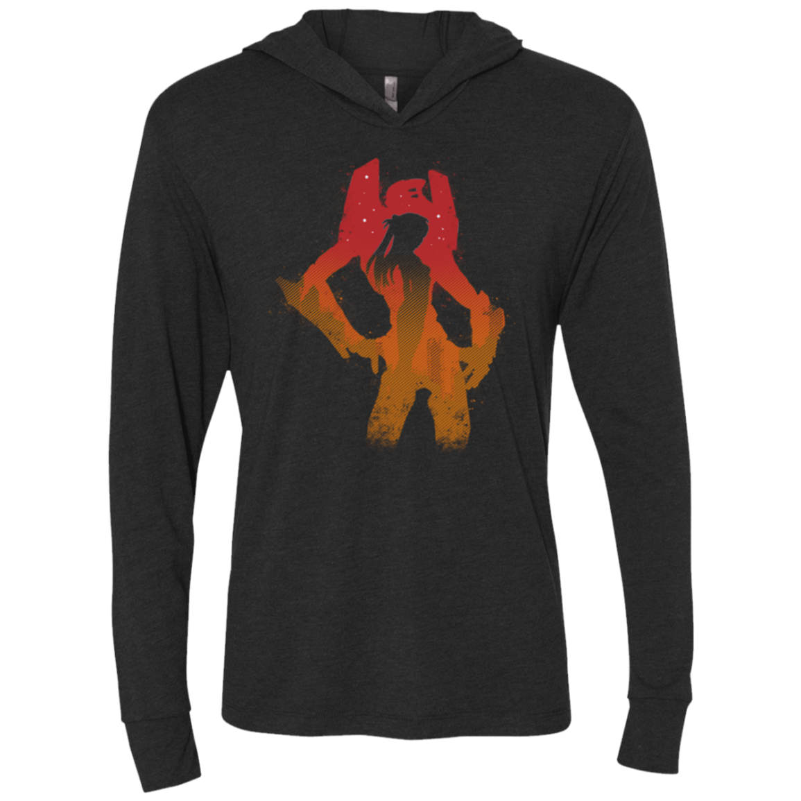 T-Shirts Vintage Black / X-Small Pilot 02 Triblend Long Sleeve Hoodie Tee