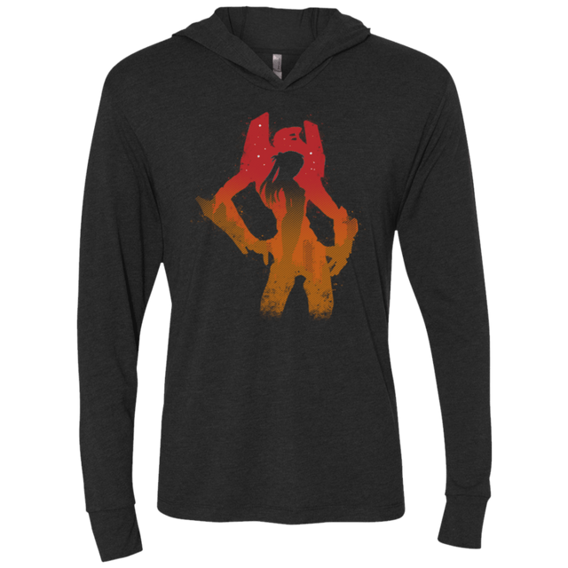 T-Shirts Vintage Black / X-Small Pilot 02 Triblend Long Sleeve Hoodie Tee