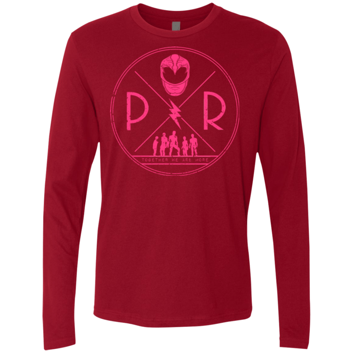 T-Shirts Cardinal / Small Pink Power Men's Premium Long Sleeve