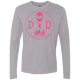 T-Shirts Heather Grey / Small Pink Power Men's Premium Long Sleeve