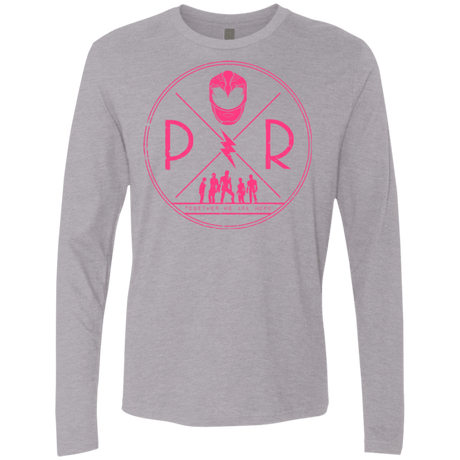 T-Shirts Heather Grey / Small Pink Power Men's Premium Long Sleeve