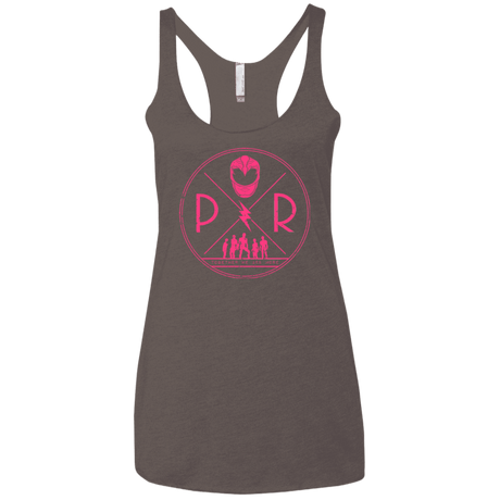 T-Shirts Macchiato / X-Small Pink Power Women's Triblend Racerback Tank