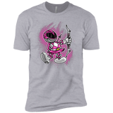 T-Shirts Heather Grey / YXS Pink Ranger Artwork Boys Premium T-Shirt