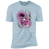 T-Shirts Light Blue / YXS Pink Ranger Artwork Boys Premium T-Shirt