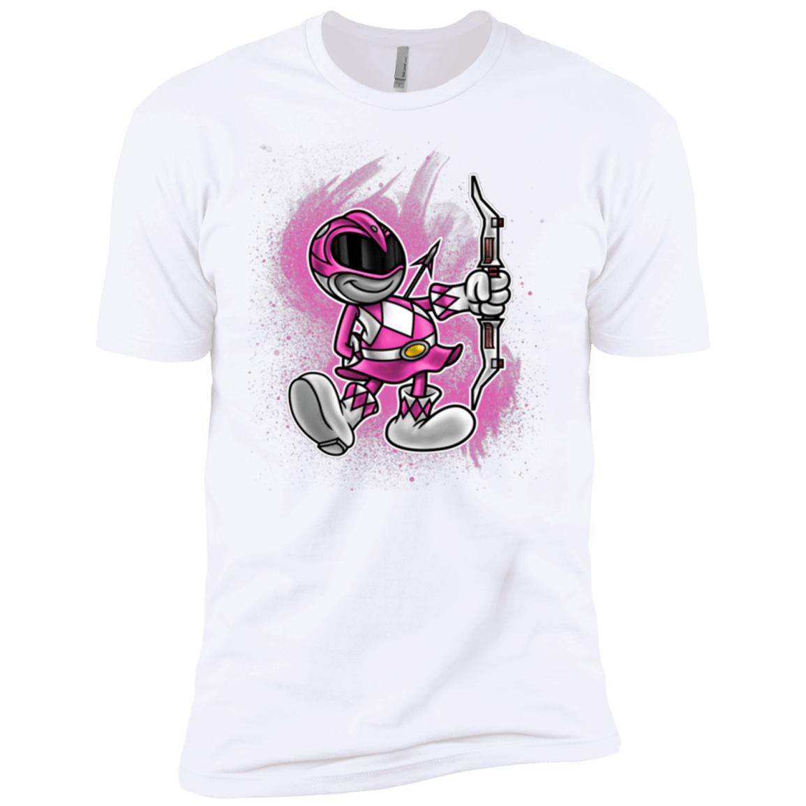 T-Shirts White / YXS Pink Ranger Artwork Boys Premium T-Shirt
