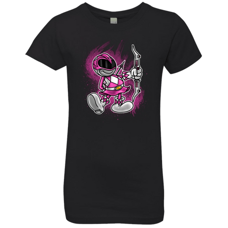 T-Shirts Black / YXS Pink Ranger Artwork Girls Premium T-Shirt