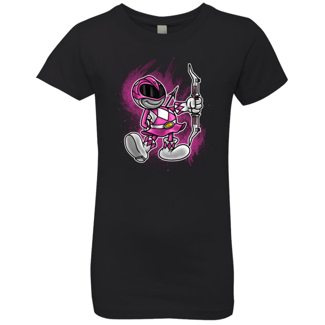 T-Shirts Black / YXS Pink Ranger Artwork Girls Premium T-Shirt