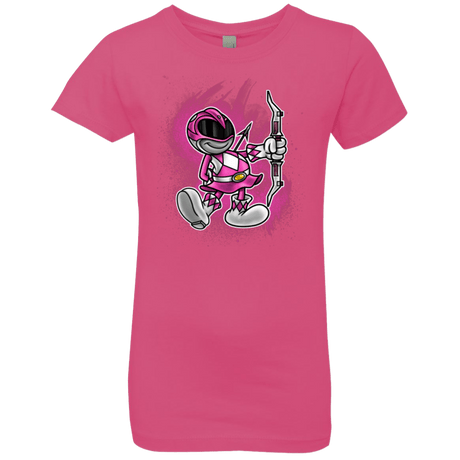 T-Shirts Hot Pink / YXS Pink Ranger Artwork Girls Premium T-Shirt