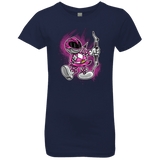 T-Shirts Midnight Navy / YXS Pink Ranger Artwork Girls Premium T-Shirt