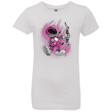 T-Shirts White / YXS Pink Ranger Artwork Girls Premium T-Shirt