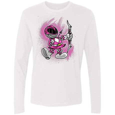 T-Shirts White / Small Pink Ranger Artwork Men's Premium Long Sleeve