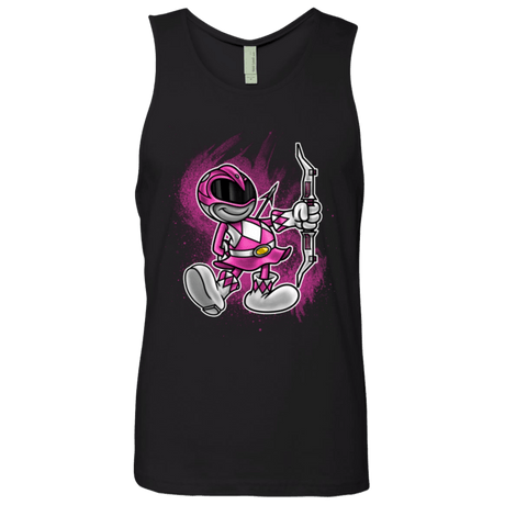 T-Shirts Black / Small Pink Ranger Artwork Men's Premium Tank Top