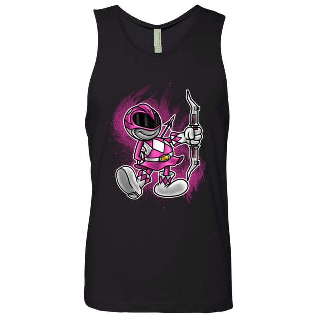 T-Shirts Black / Small Pink Ranger Artwork Men's Premium Tank Top
