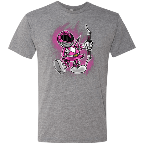 T-Shirts Premium Heather / Small Pink Ranger Artwork Men's Triblend T-Shirt