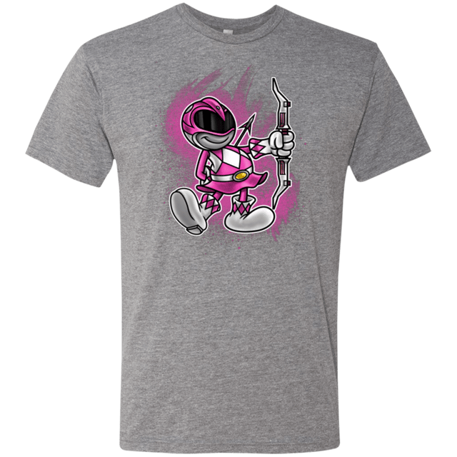 T-Shirts Premium Heather / Small Pink Ranger Artwork Men's Triblend T-Shirt