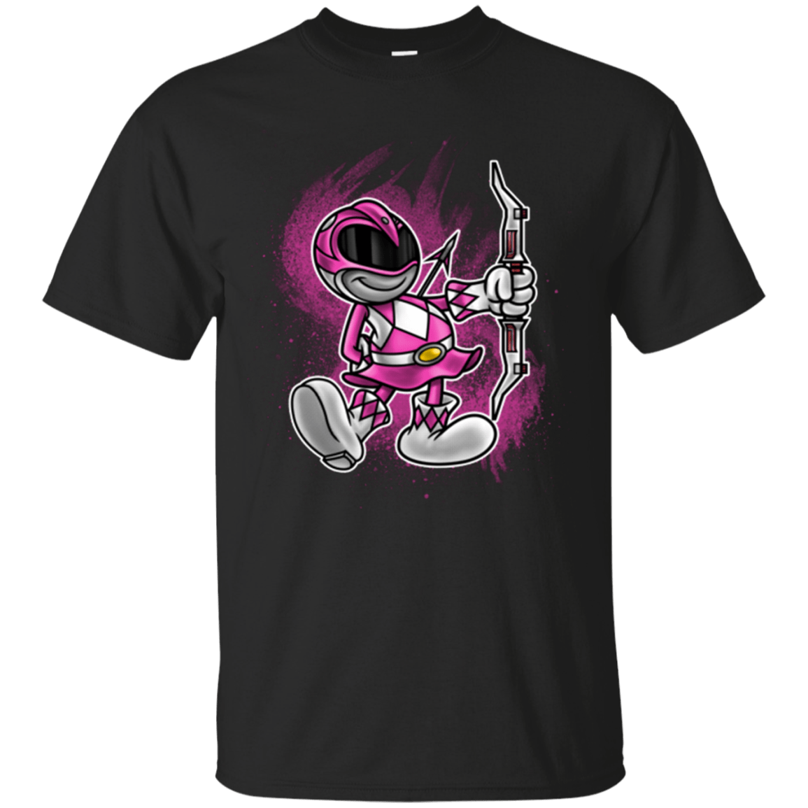 T-Shirts Black / Small Pink Ranger Artwork T-Shirt