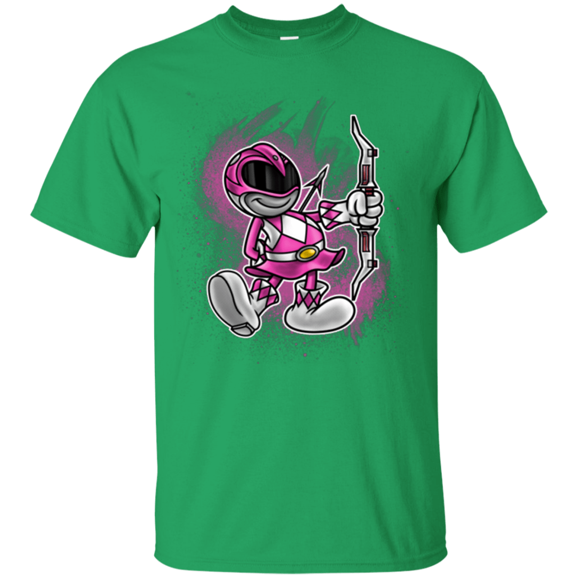 T-Shirts Irish Green / Small Pink Ranger Artwork T-Shirt