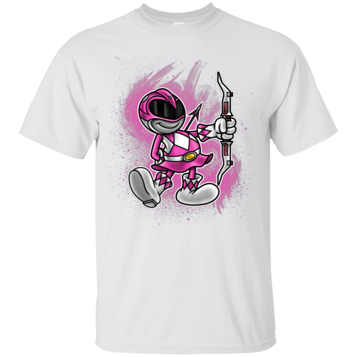T-Shirts White / Small Pink Ranger Artwork T-Shirt