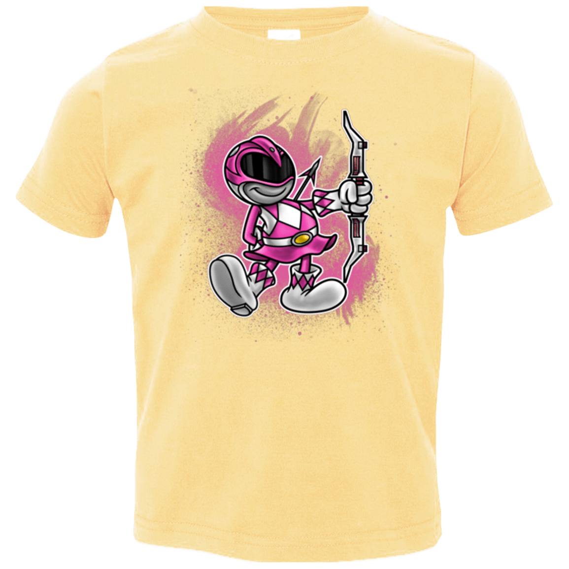 T-Shirts Butter / 2T Pink Ranger Artwork Toddler Premium T-Shirt