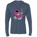 T-Shirts Indigo / X-Small Pink Ranger Artwork Triblend Long Sleeve Hoodie Tee