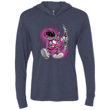 T-Shirts Vintage Navy / X-Small Pink Ranger Artwork Triblend Long Sleeve Hoodie Tee