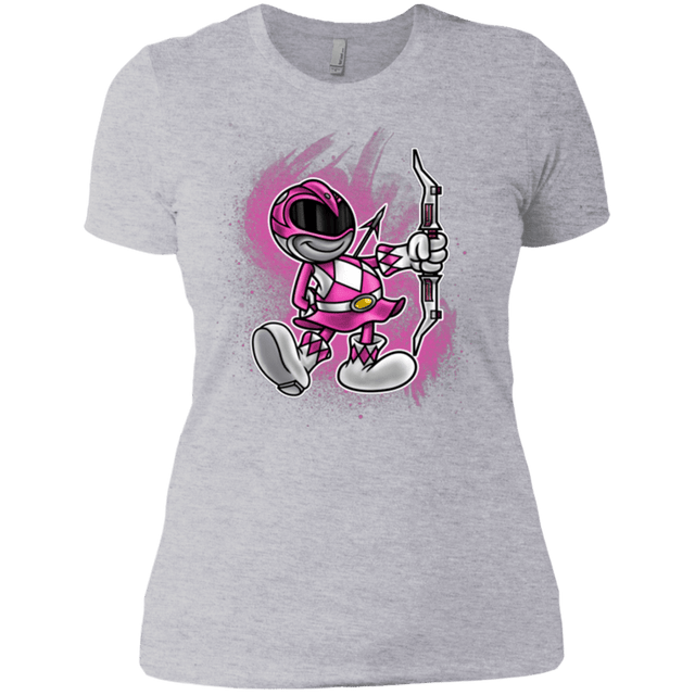 T-Shirts Heather Grey / X-Small Pink Ranger Artwork Women's Premium T-Shirt