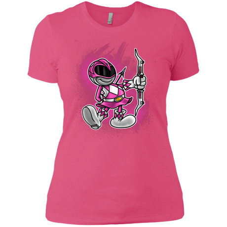 T-Shirts Hot Pink / X-Small Pink Ranger Artwork Women's Premium T-Shirt