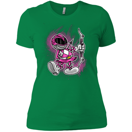 T-Shirts Kelly Green / X-Small Pink Ranger Artwork Women's Premium T-Shirt